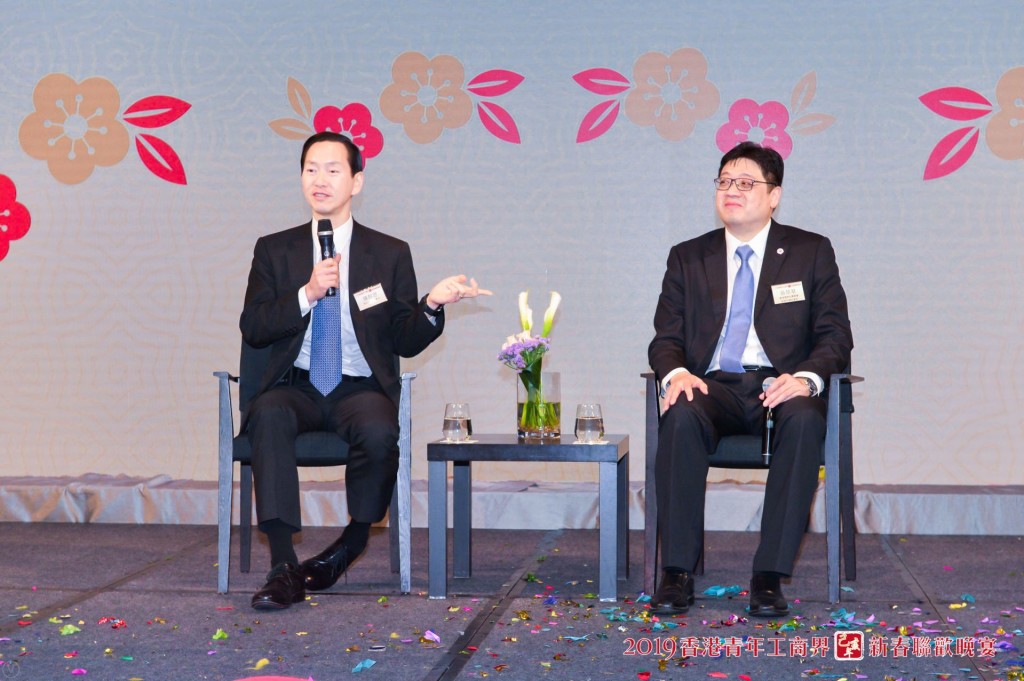 5 本會榮譽顧問兼青委參事陳智思（左）擔任主講嘉賓