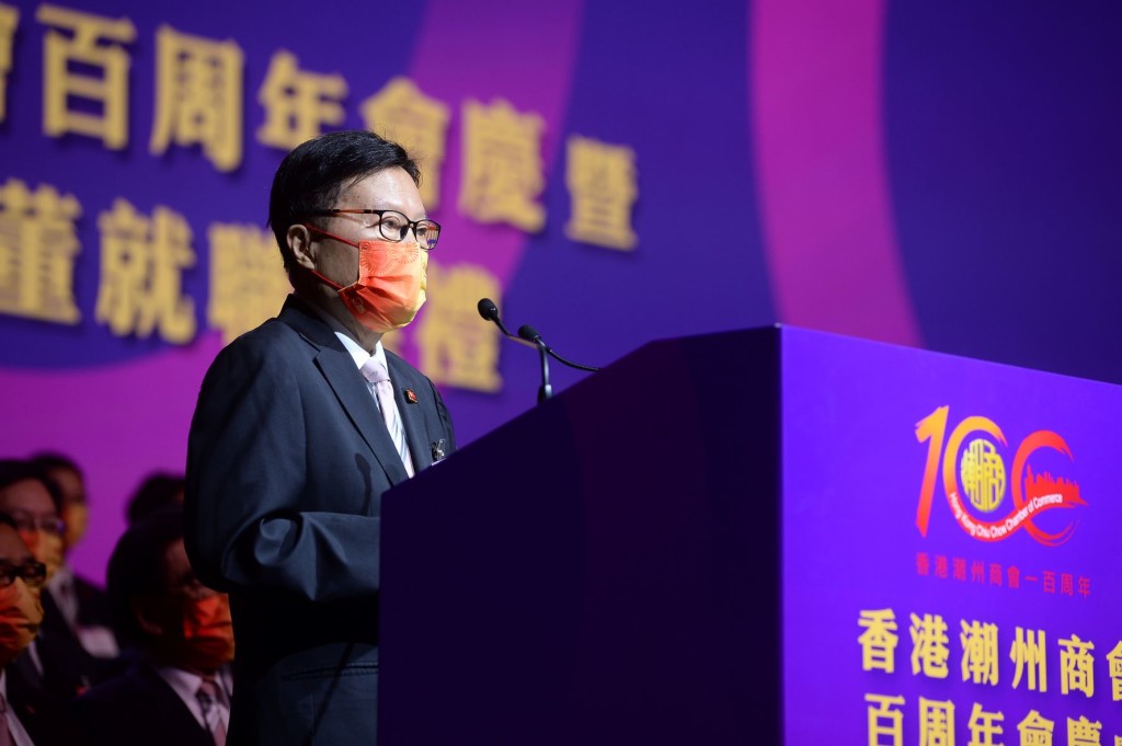 馬介璋監事長表示，香港潮州商會成立一個世紀，是團結、奮鬥、拼搏的歷史。s