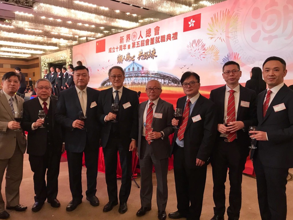 左起：周駿達、周卓如、胡劍江、林宣亮、鄭敬凱、蕭成財、陳才榮、紀英達