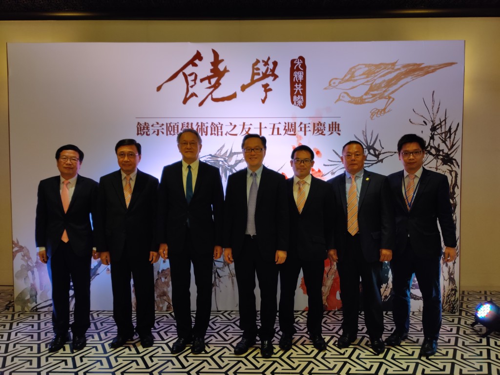 左起：本會會務策略顧問林楓林、會董王漢興、會長林宣亮、會董陳建年、吳泰榮、梁春生、副秘書長詹培勛