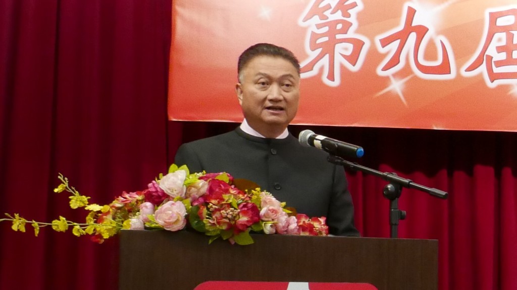 候任主席兼本會榮譽顧問陳振彬致辭