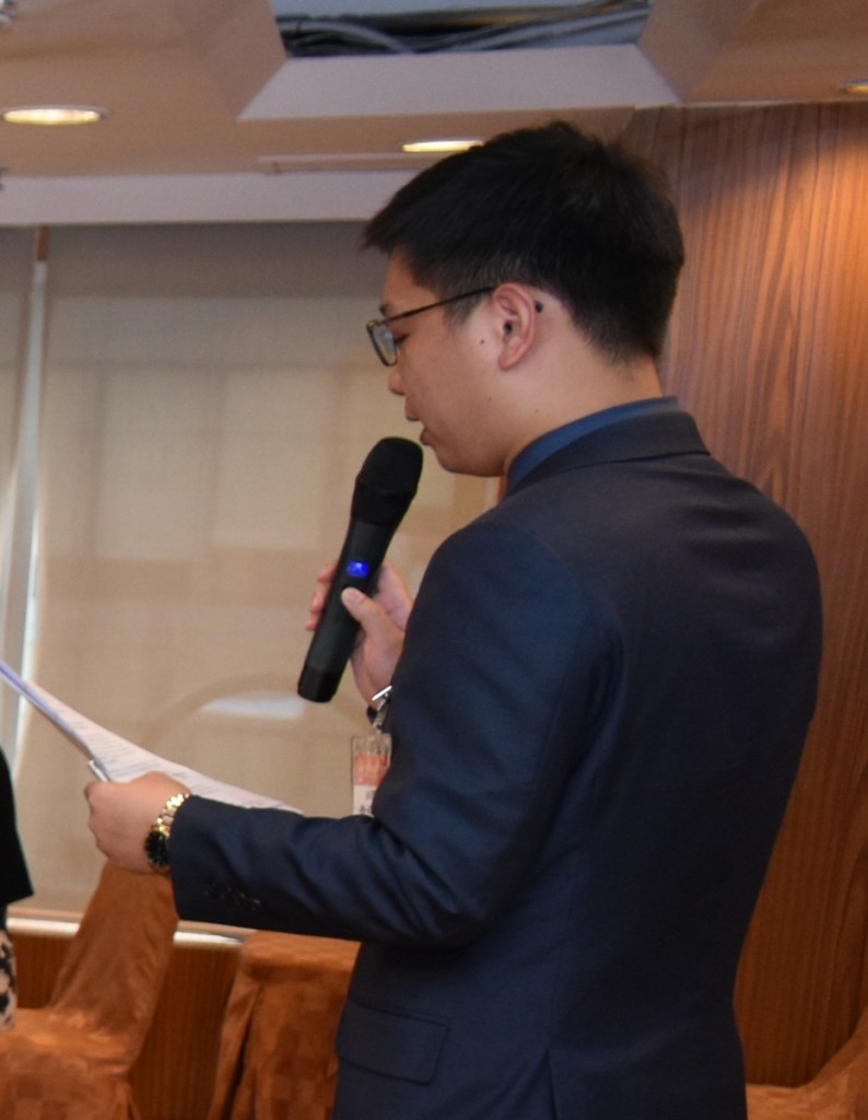 副秘書長詹培勛主持座談會