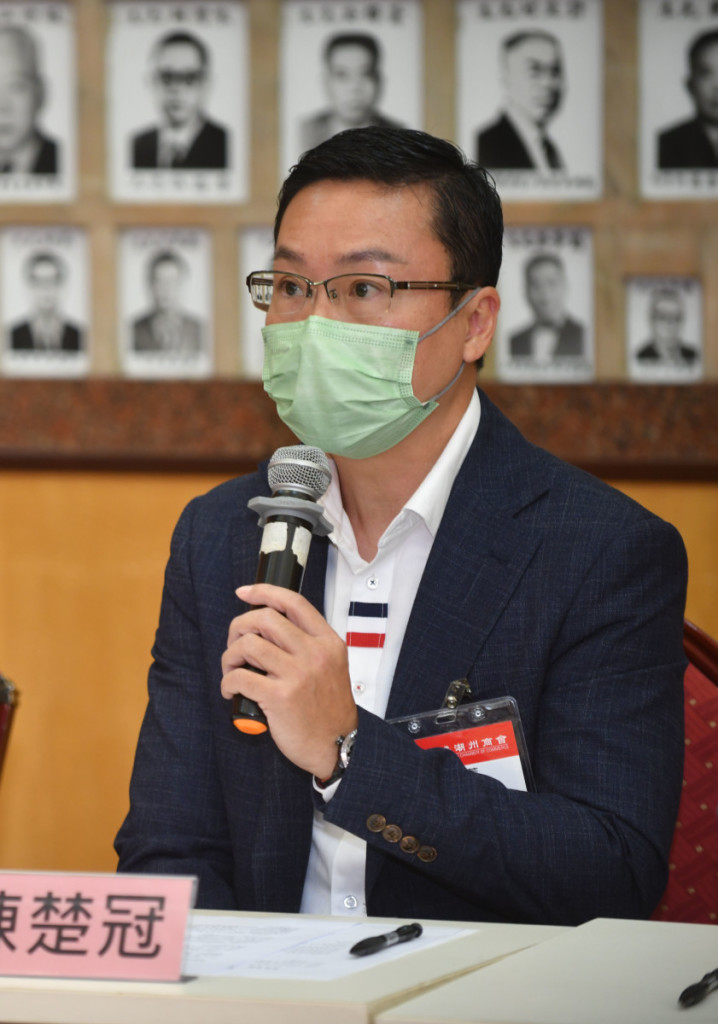 常務會董兼青委主任陳楚冠發言