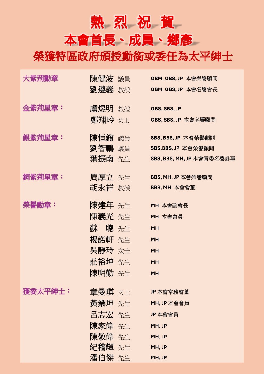 20260701_熱烈祝賀潮籍鄉賢榮獲特區政府授勳及委任太平紳士